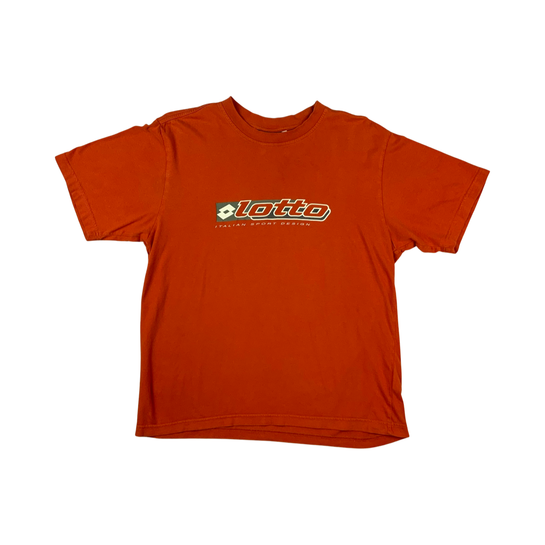 Vintage Y2K Lotto T-Shirt Orange M