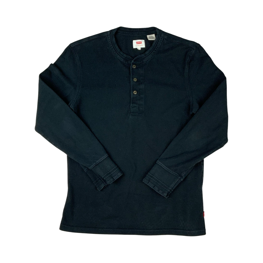 Vintage Y2K Levi's Long-Sleeve T-Shirt Black S