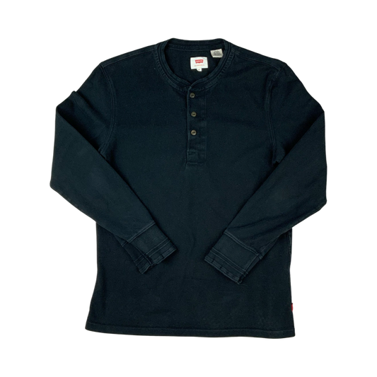 Vintage Y2K Levi's Long-Sleeve T-Shirt Black S