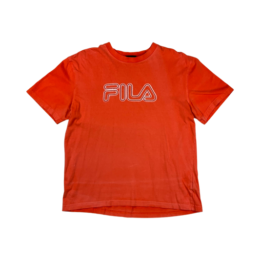 Vintage Y2K Fila T-Shirt Orange M