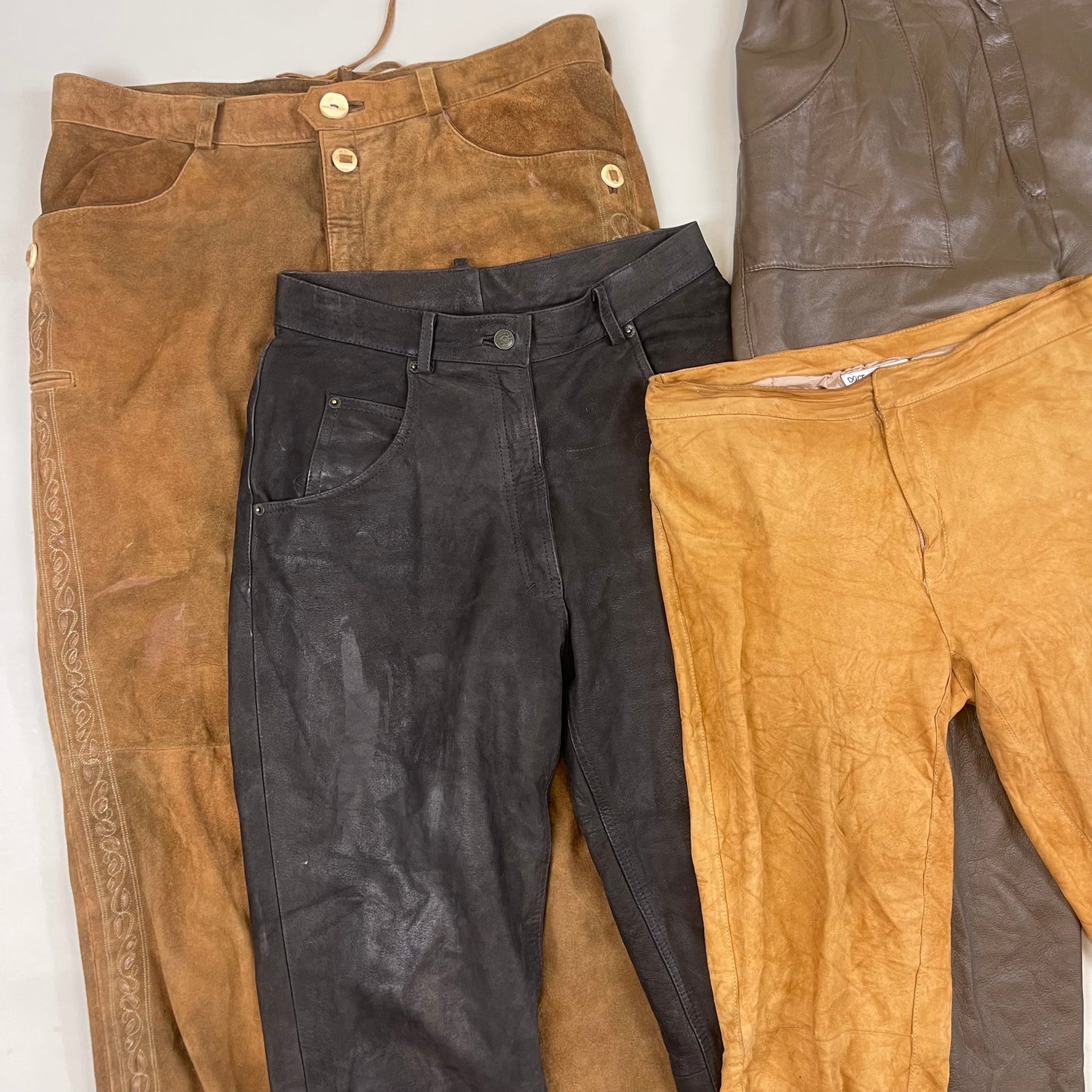 Suede & Leather Trousers (Wholesale)