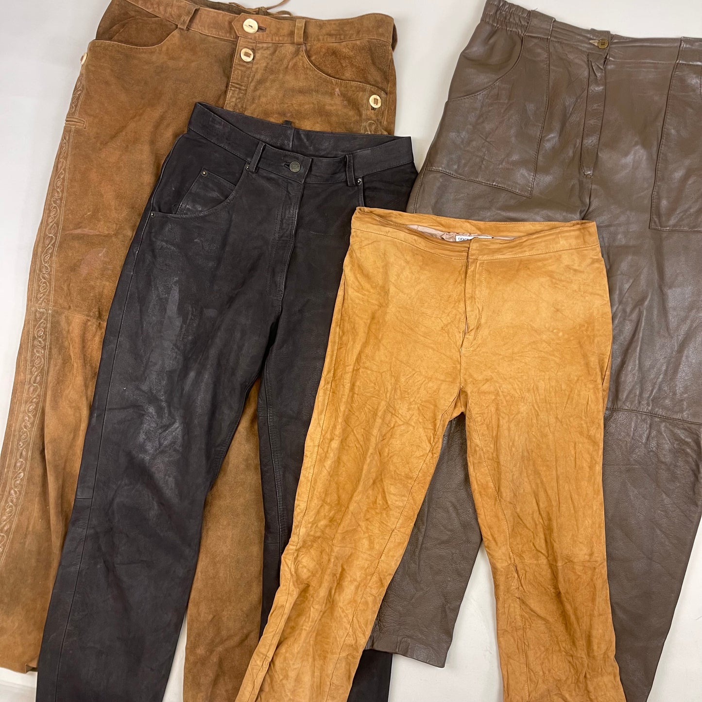 Suede & Leather Trousers (Wholesale)