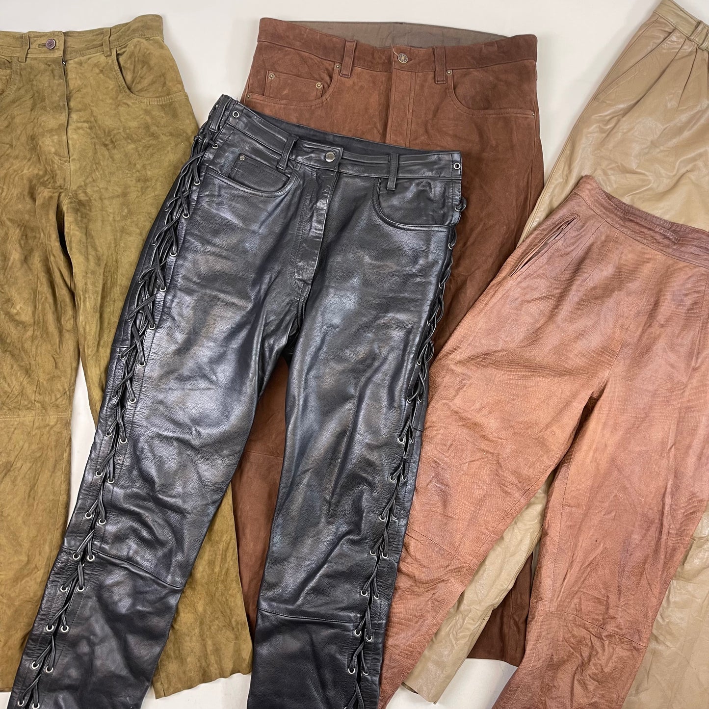 Suede & Leather Trousers (Wholesale)