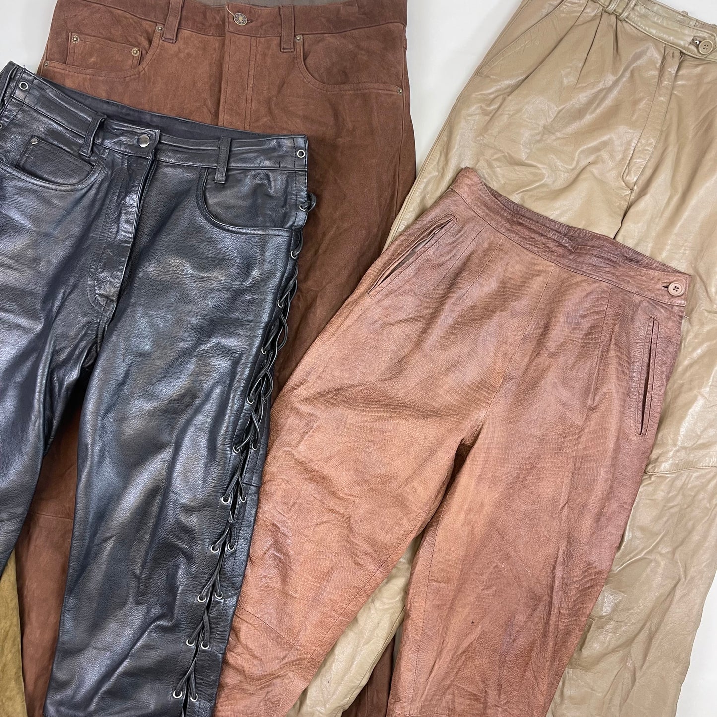 Suede & Leather Trousers (Wholesale)