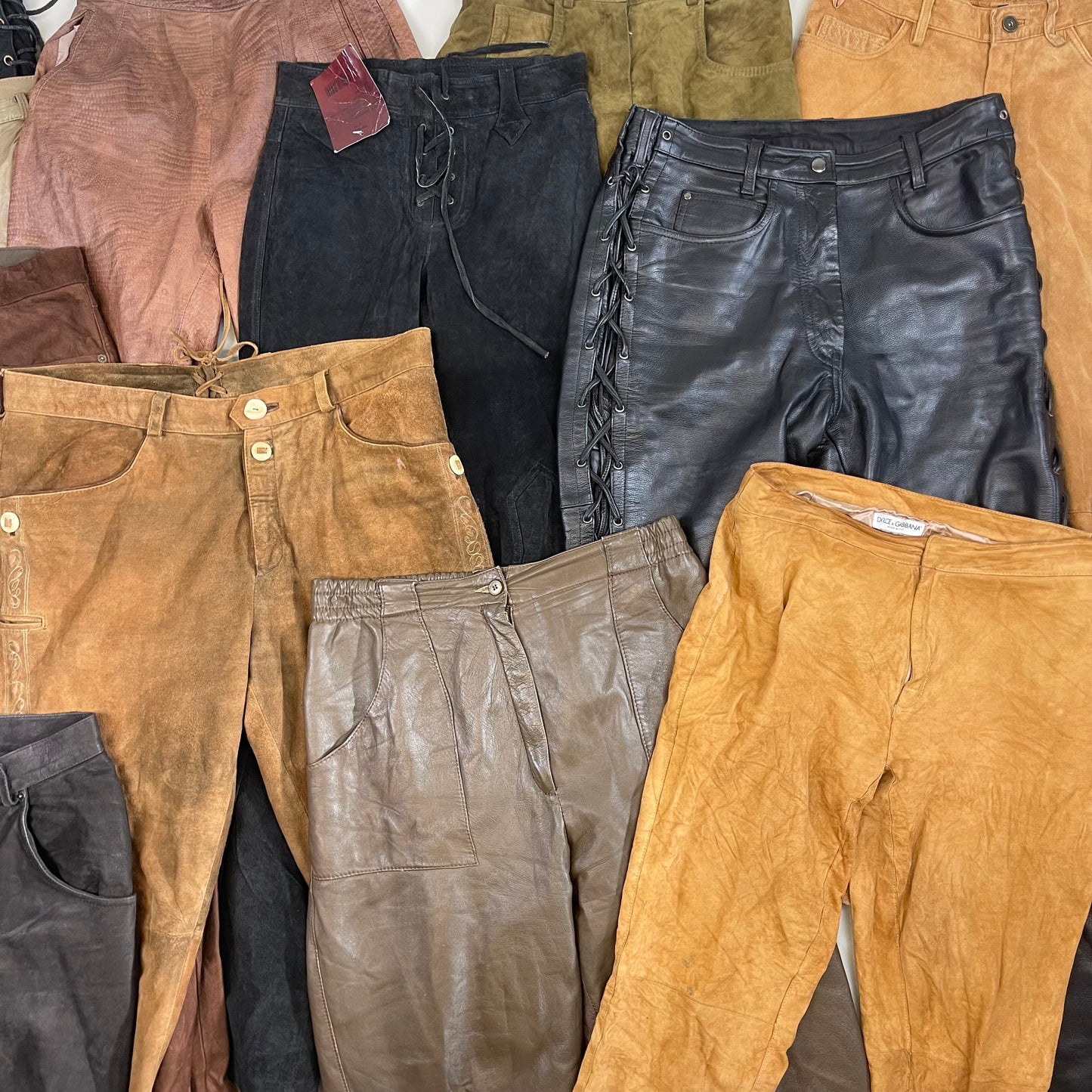 Suede & Leather Trousers (Wholesale)