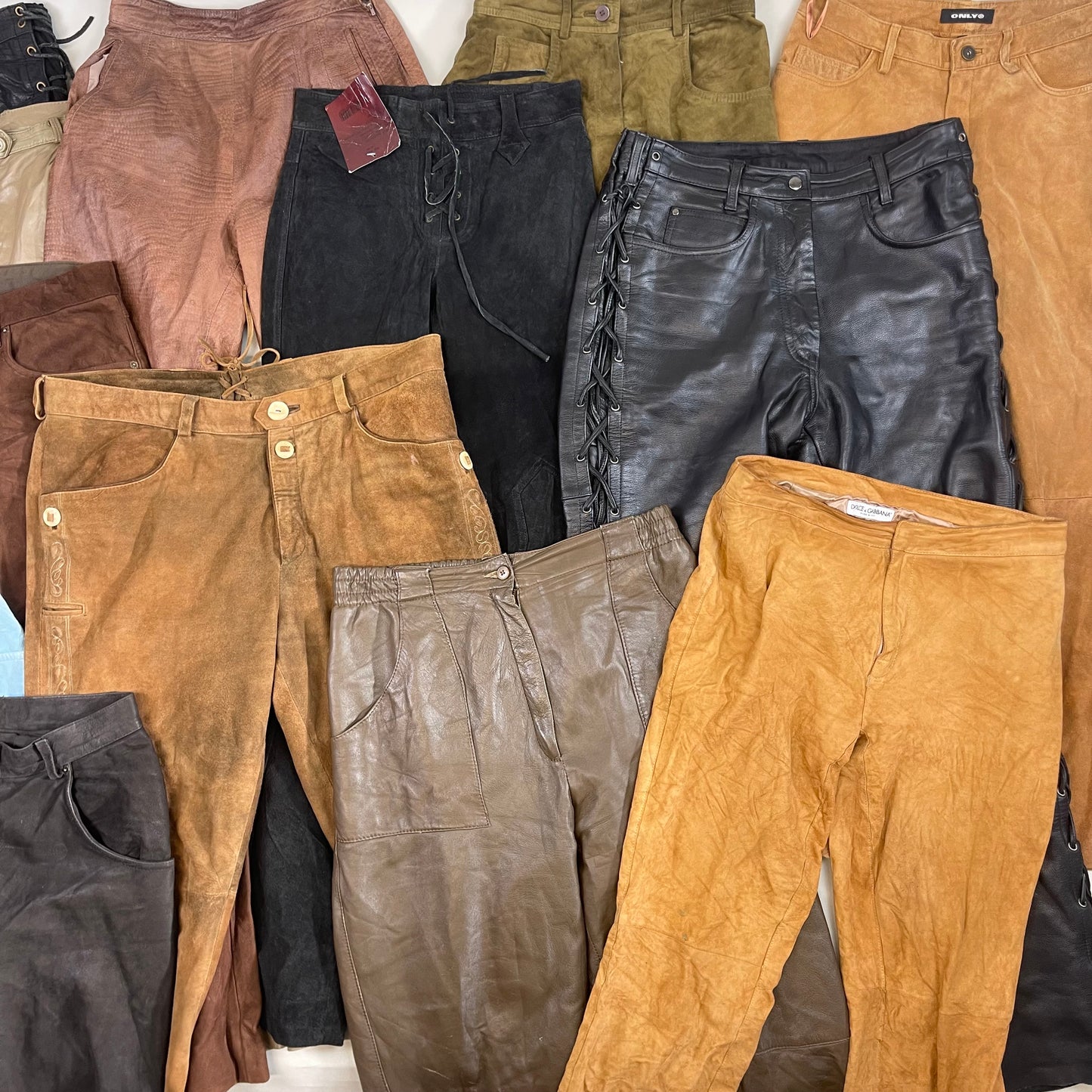 Suede & Leather Trousers (Wholesale)