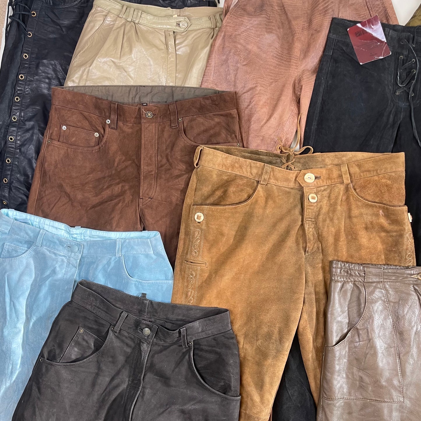 Suede & Leather Trousers (Wholesale)