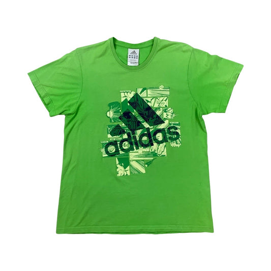 Vintage Y2K Adidas T-Shirt Green M