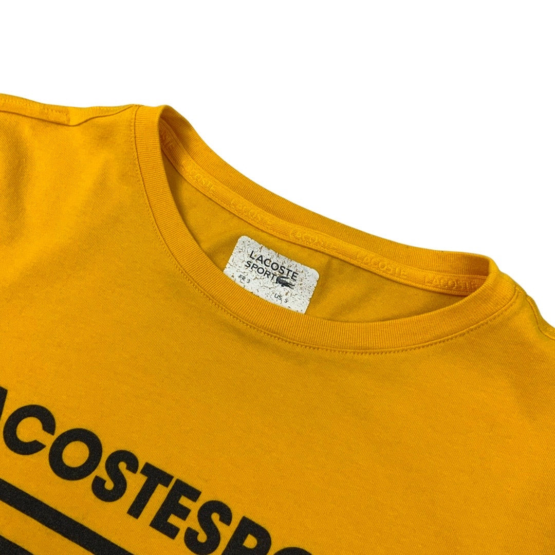 Vintage Y2K Lacoste T-Shirt Yellow S