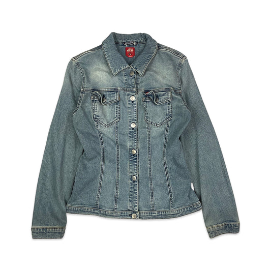Vintage 90s Y2K Miss Sixty Fitted Blue Denim Jacket 6 8