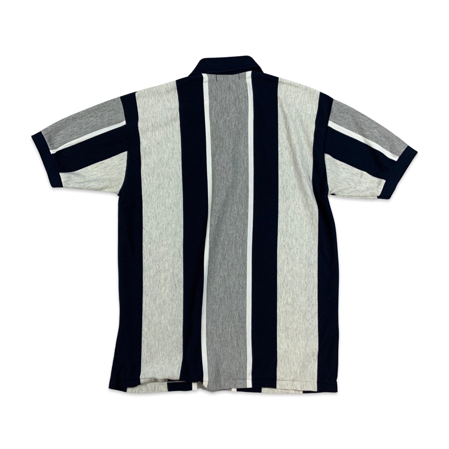 Vintage Timberland Striped Navy & Grey Polo Shirt S M
