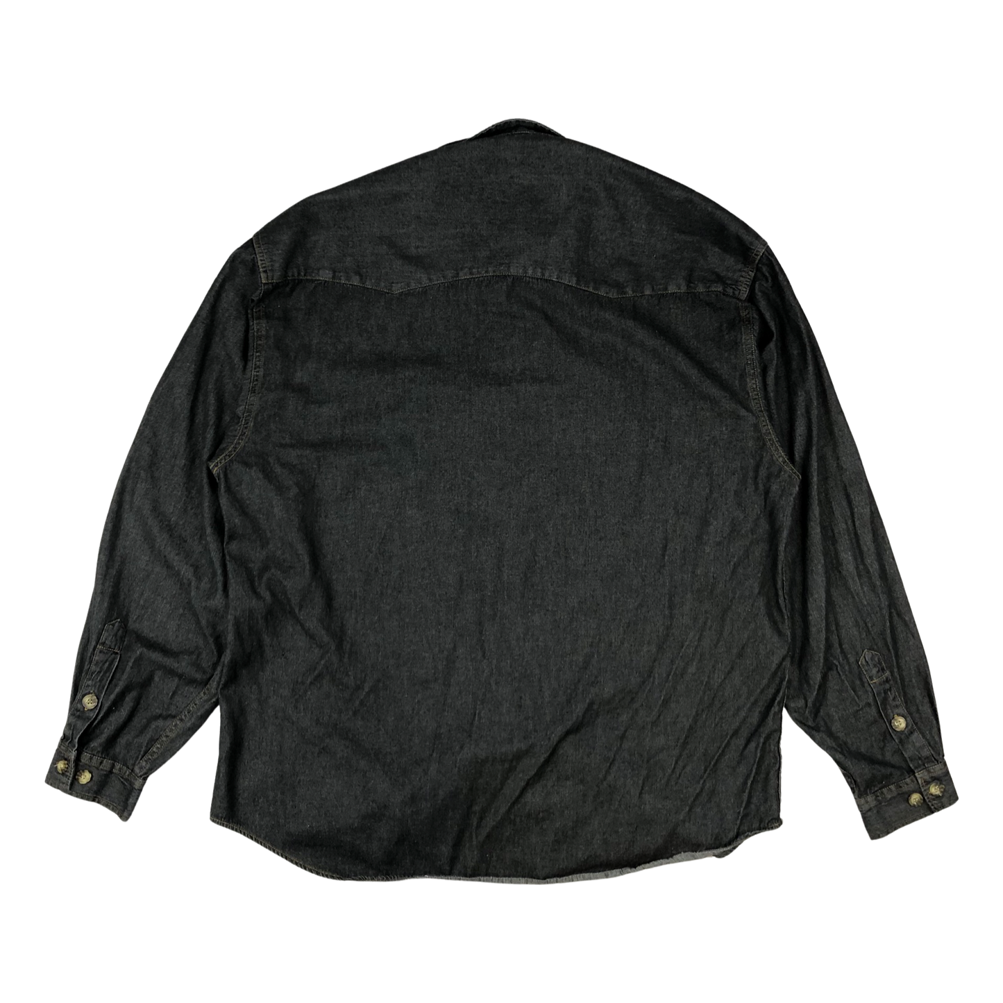 Vintage Camargue Black Denim Shirt XL