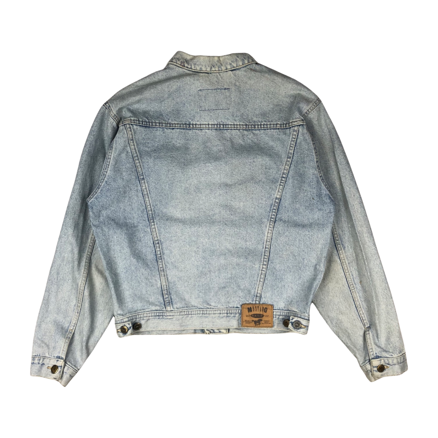 Vintage Mustang Light Wash Denim Jacket M