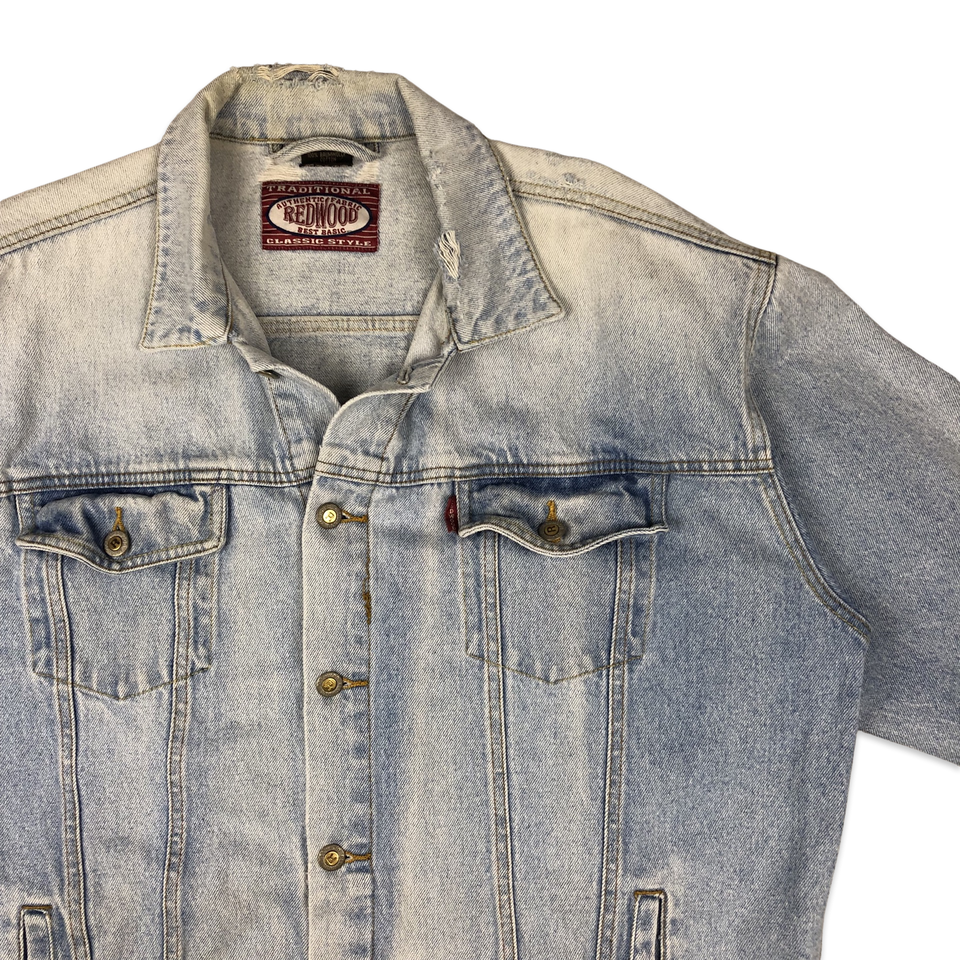 Levi's ripped hotsell denim jacket