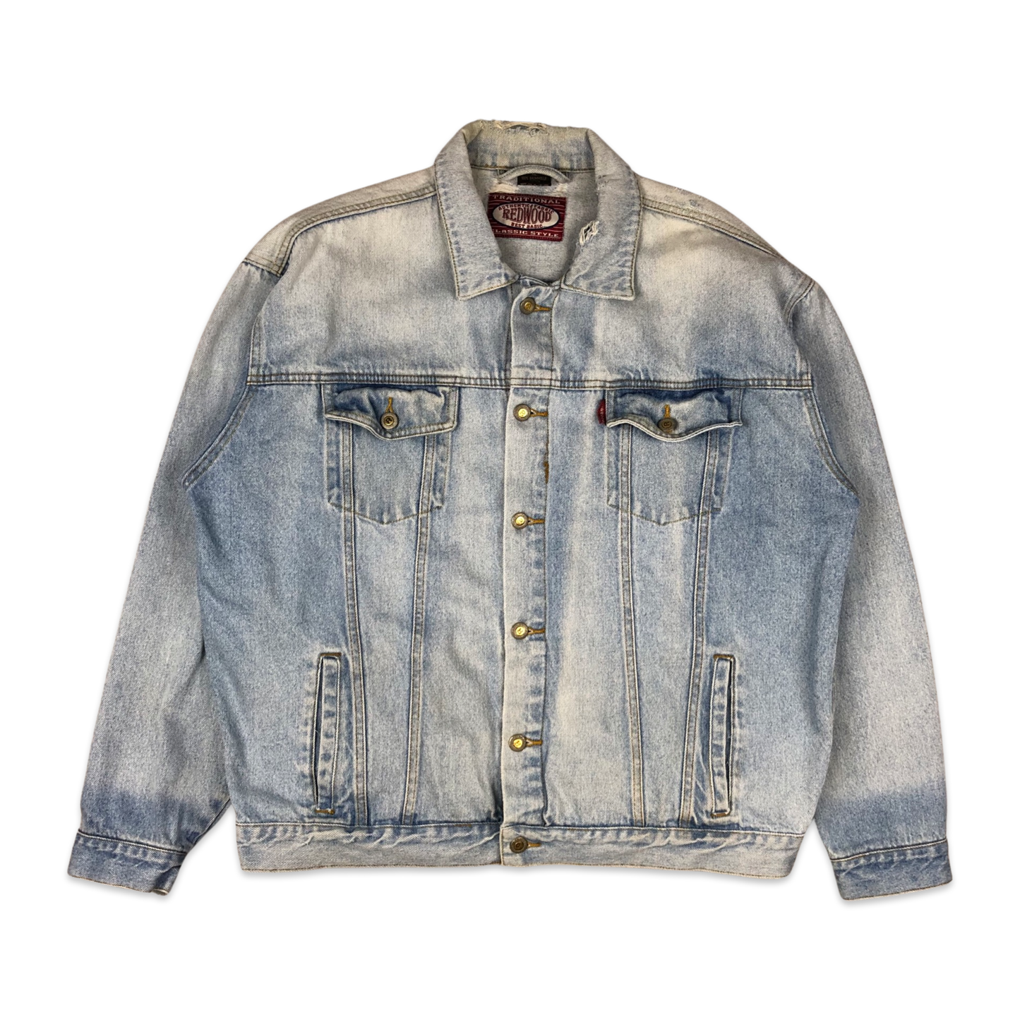 Vintage Redwood Lightly Distressed Denim Jacket XL