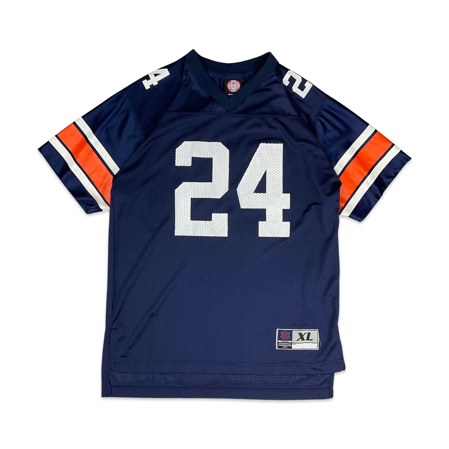 Navy Orange American Football Jersey S M