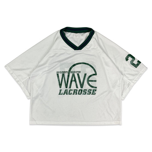 Vintage Lacrosse Jersey White Green M L