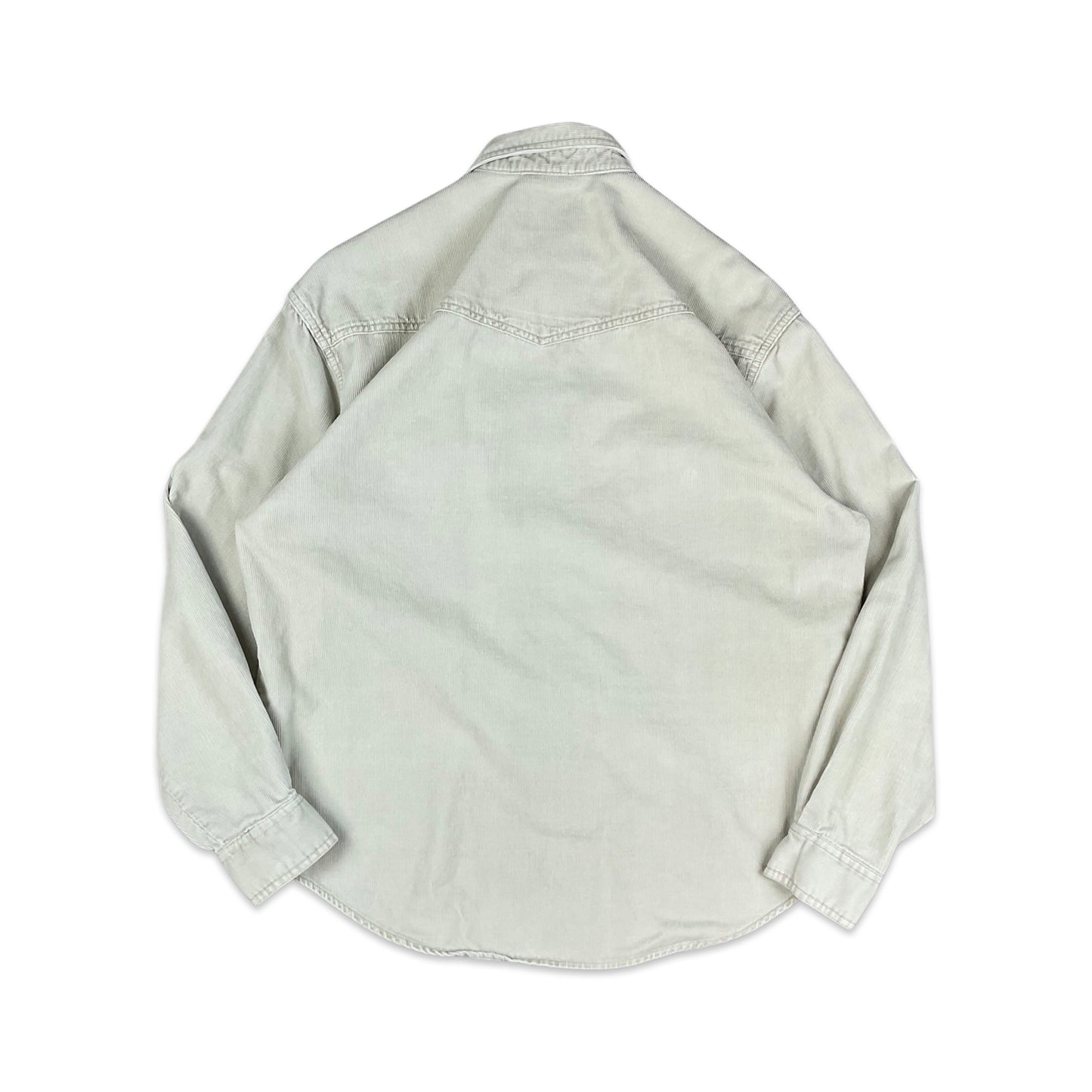 Vintage Wrangler Cream Corduroy Shirt S M