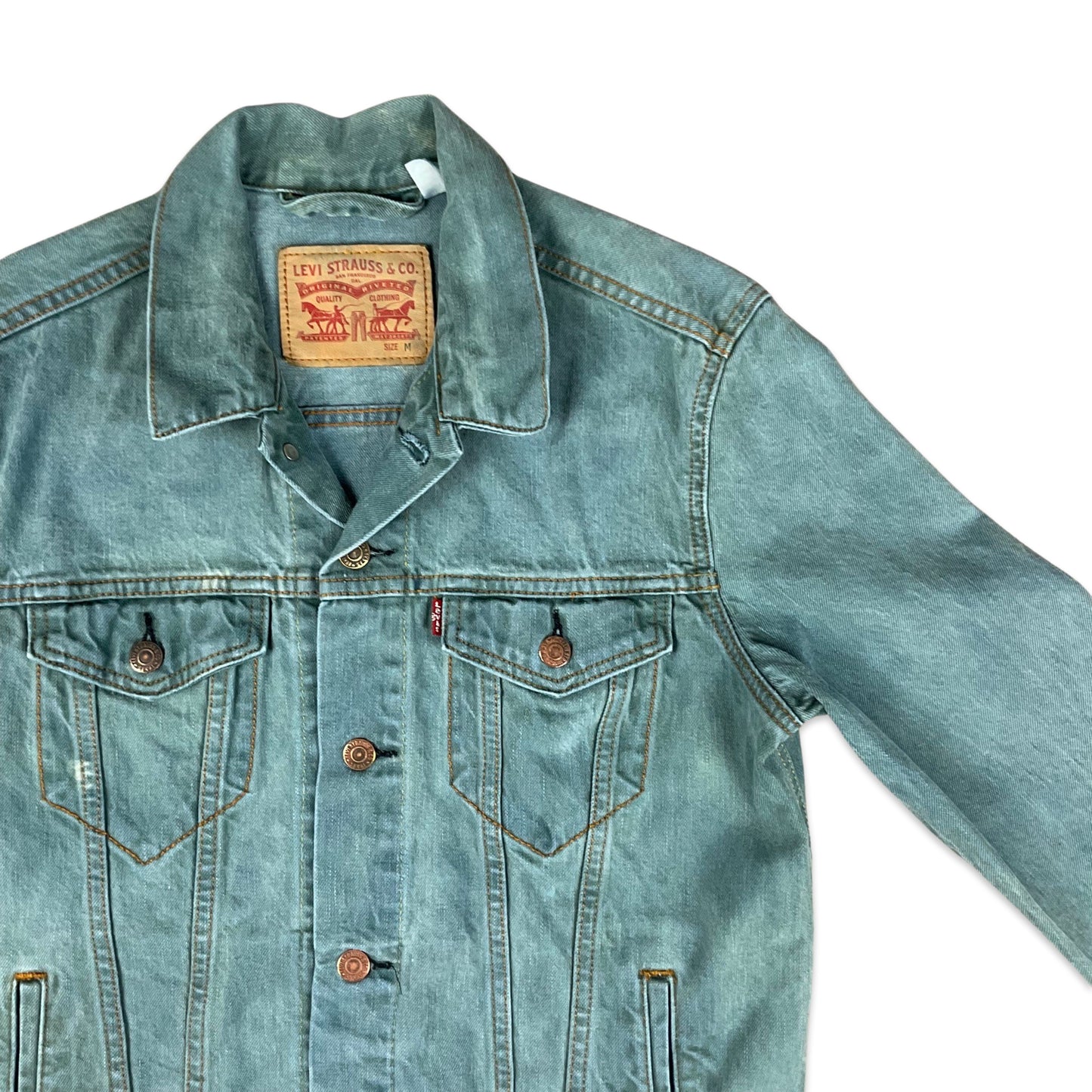 Levi's Blue Over-dyed Denim Jacket S M