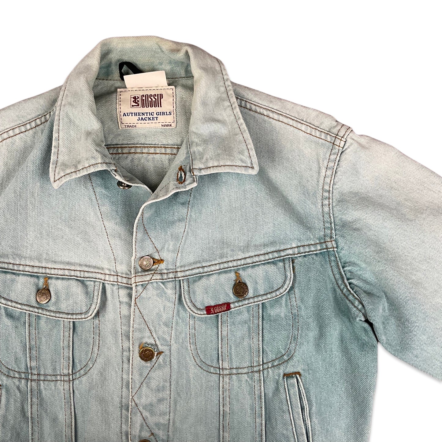 Vintage Lee "Gossip" Light Blue Denim Jacket 14 16