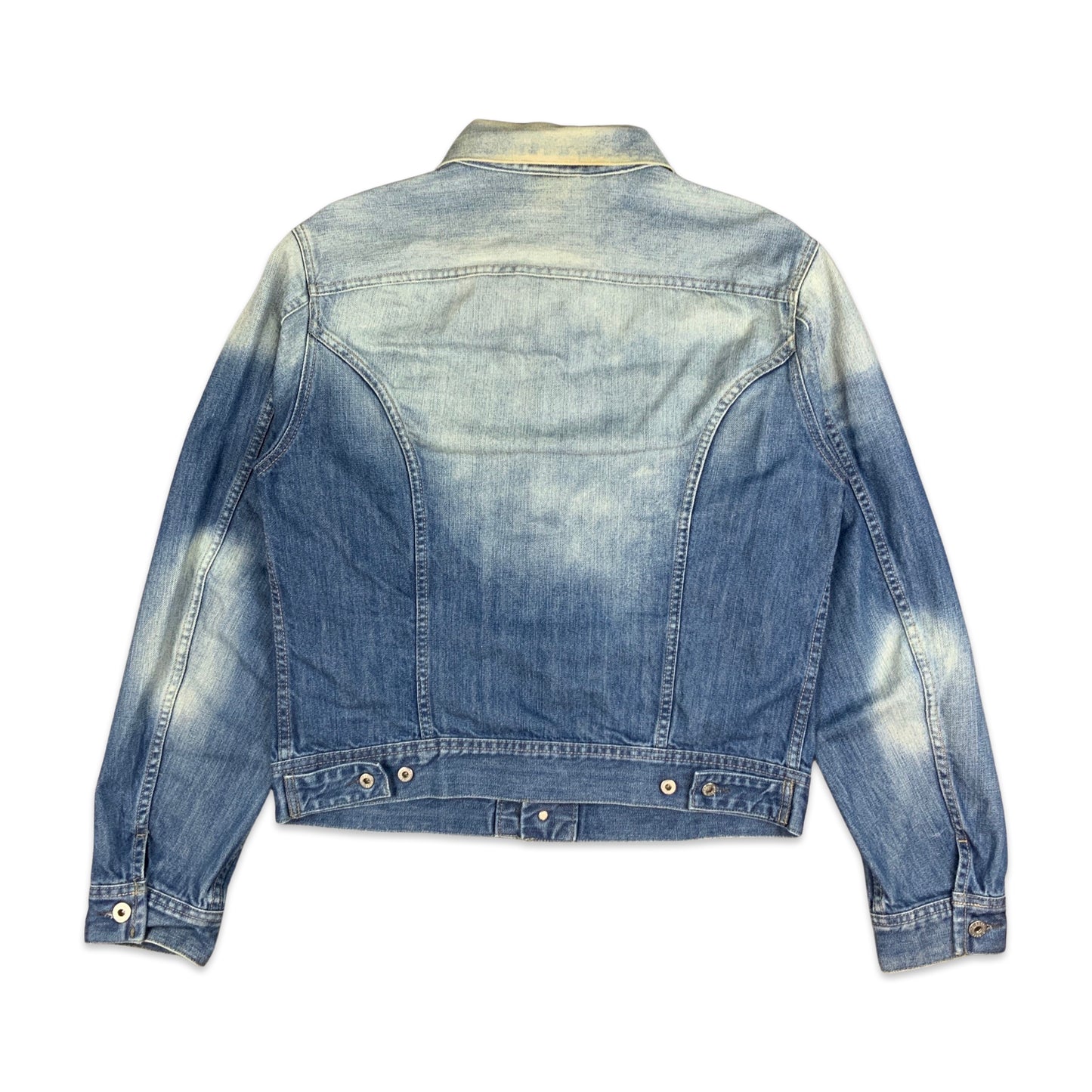 Vintage Diesel Blue Acid Wash Denim Jacket M L