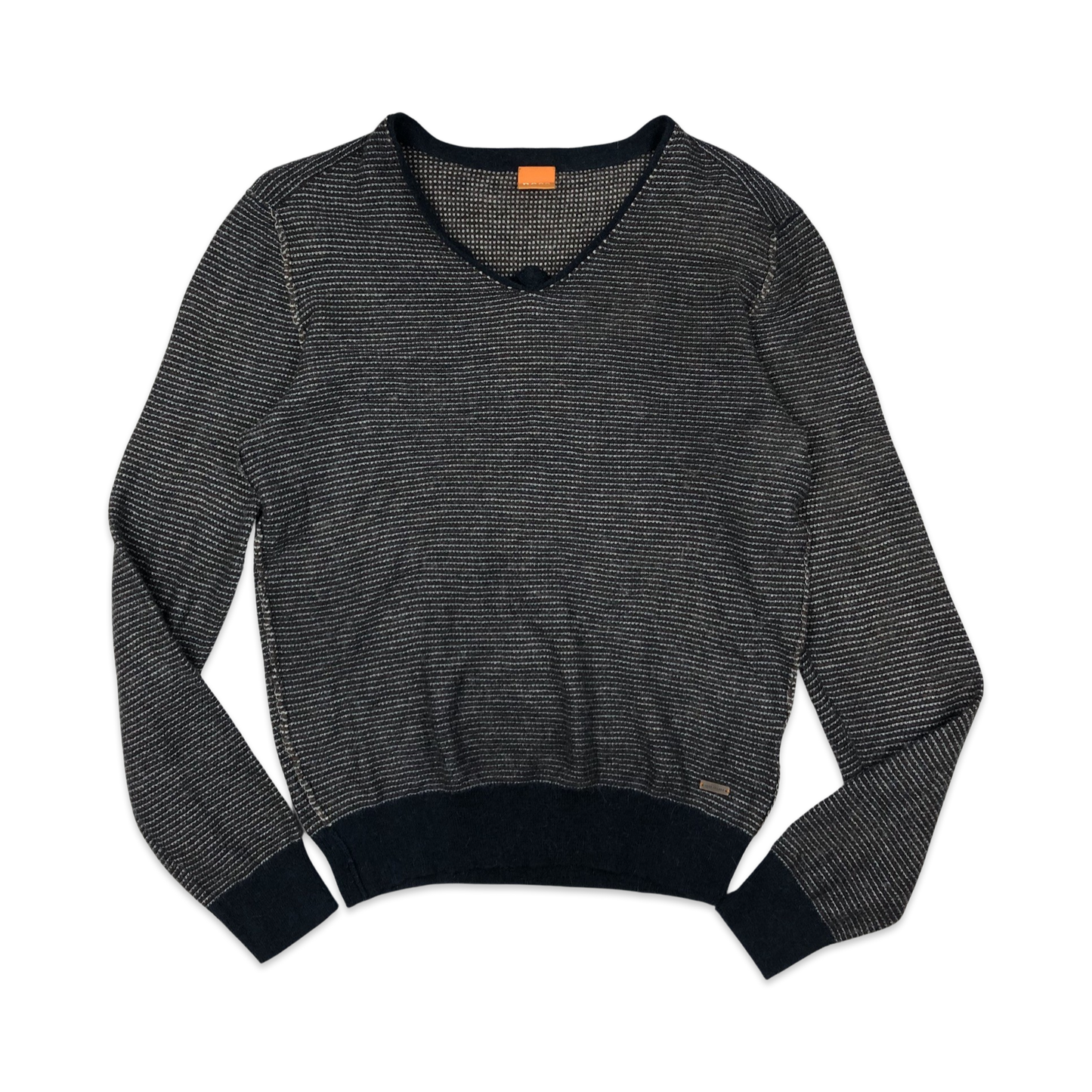 Hugo Boss Grey Lightweight Knit Jumper S M