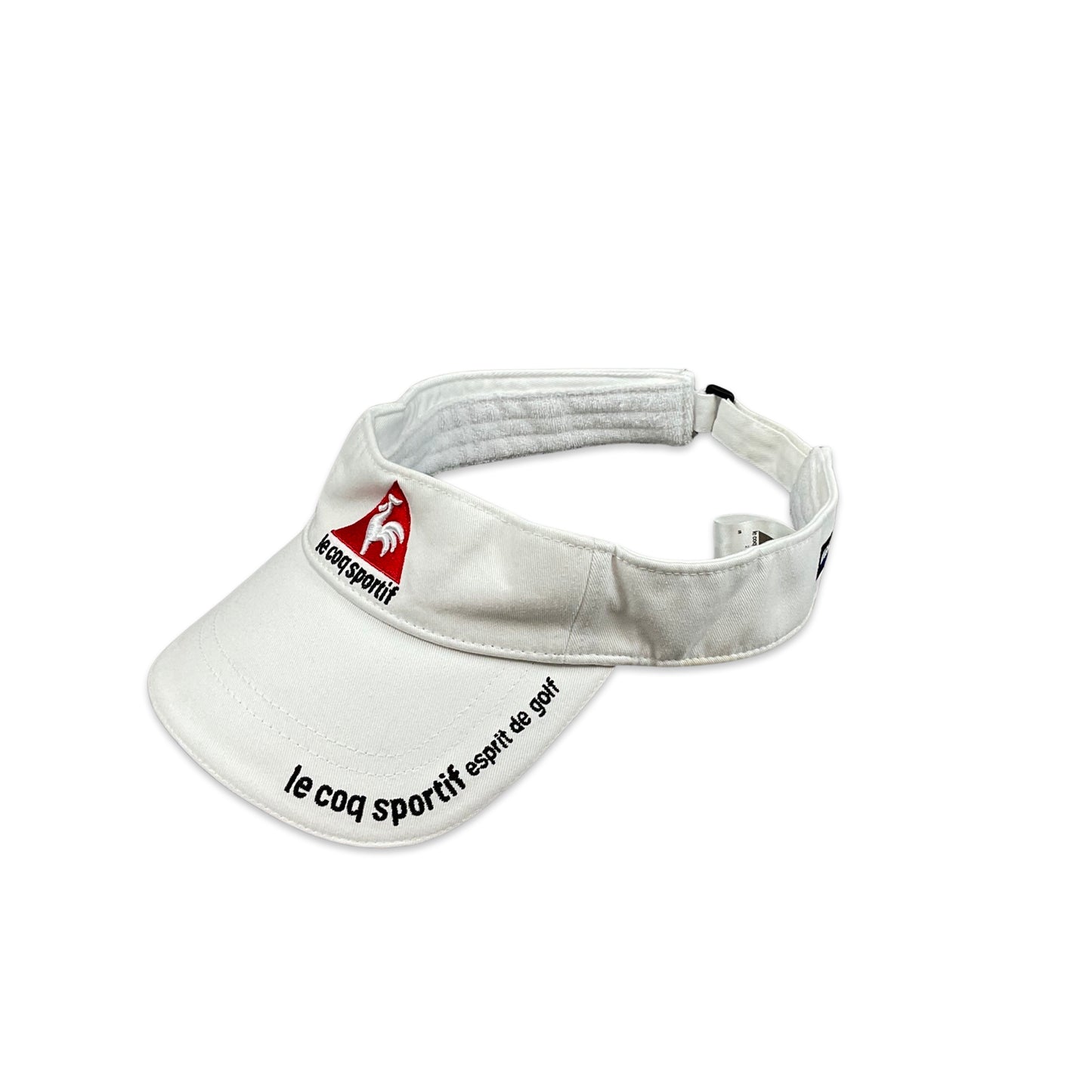 White Le Coq Sportif Visor Cap