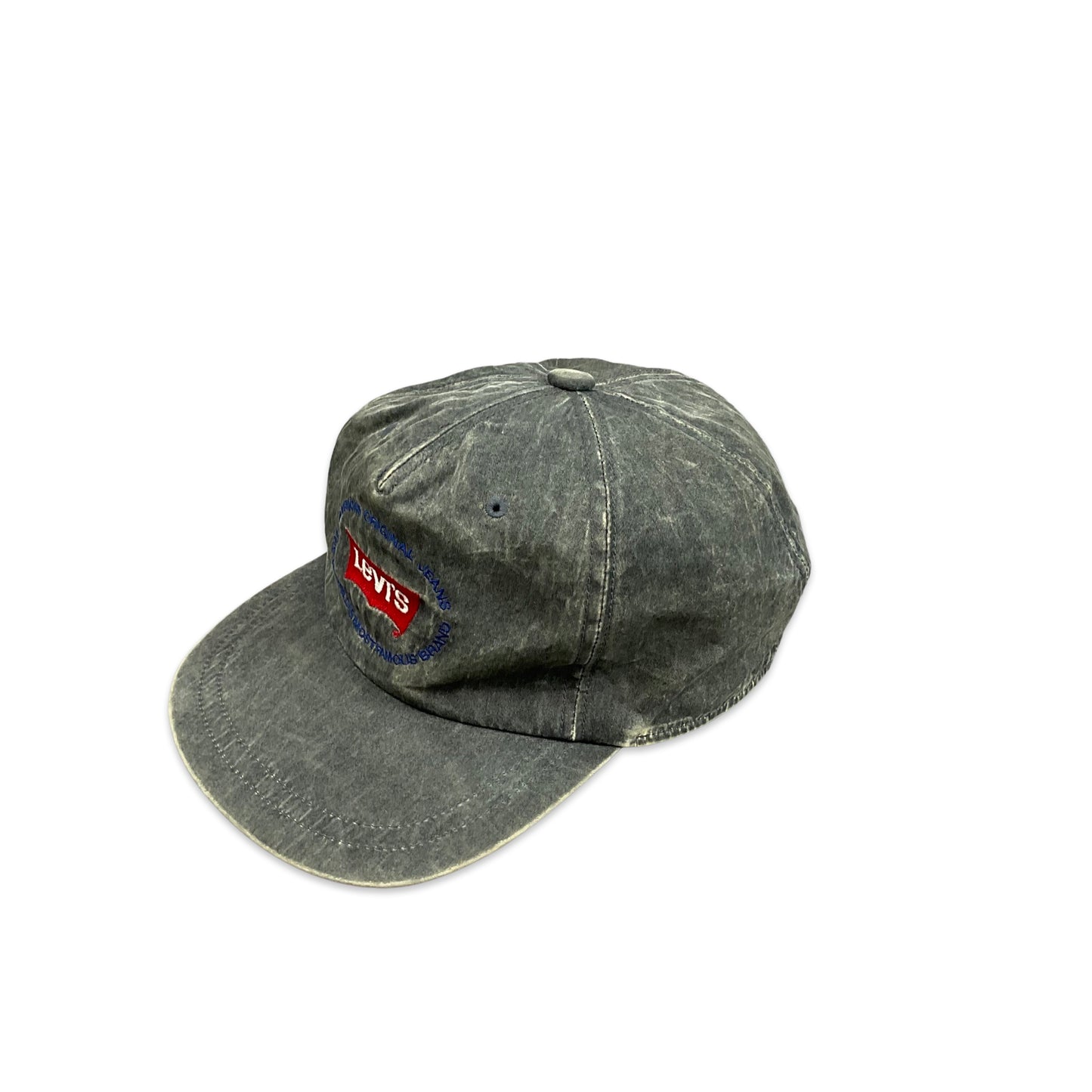 Grey Levi's Faux Distressed Trucker Cap