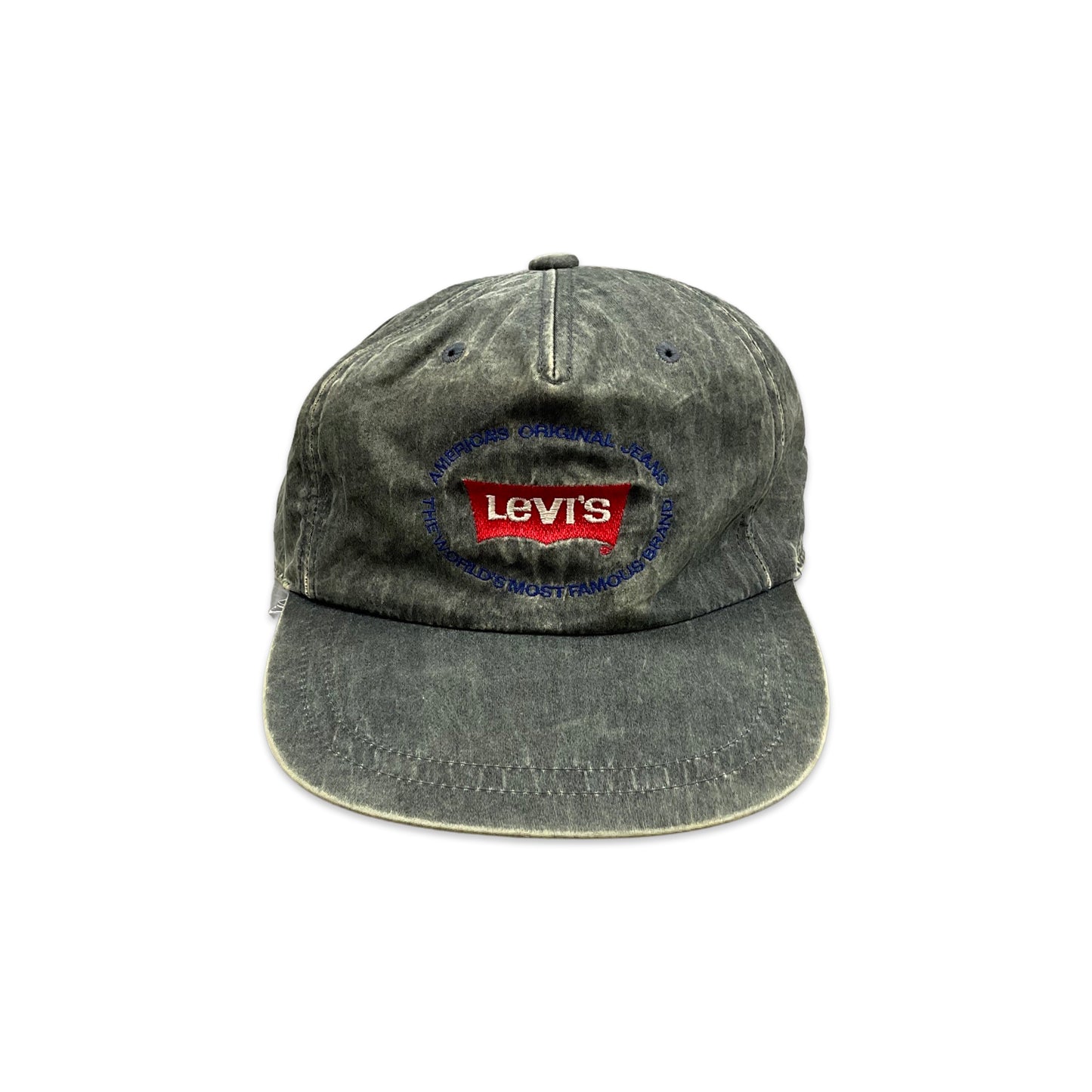 Grey Levi's Faux Distressed Trucker Cap