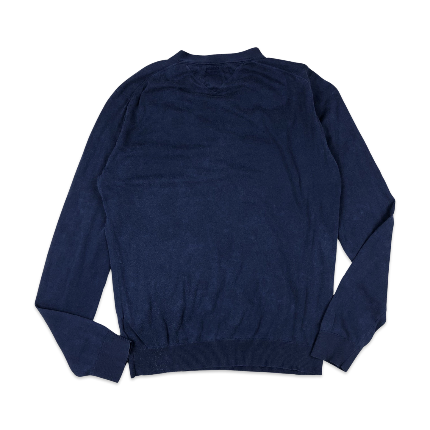 Tommy Hilfiger Knit Top Navy Henley S M