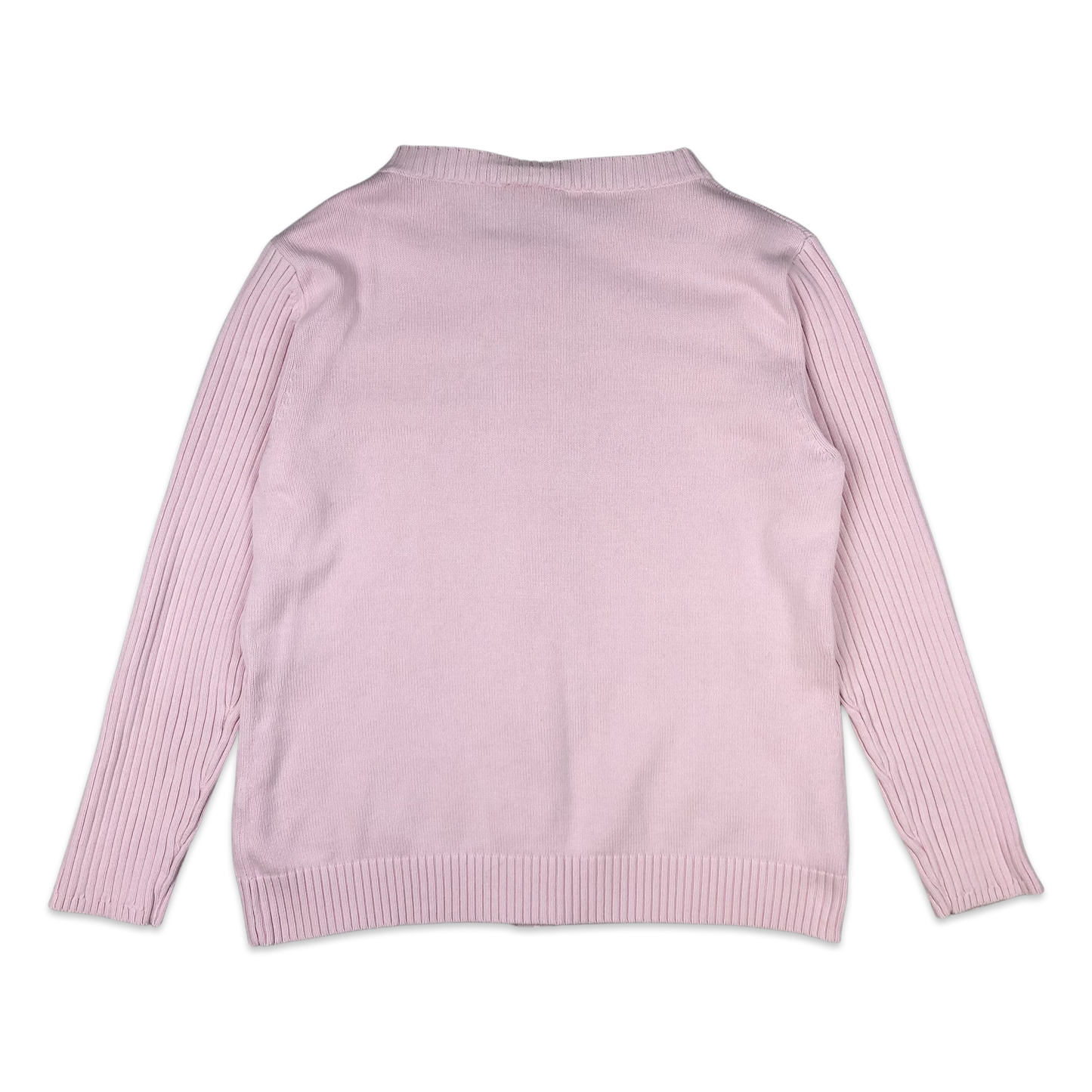 Lacoste Zip-up Knit Jumper Pink 14 16