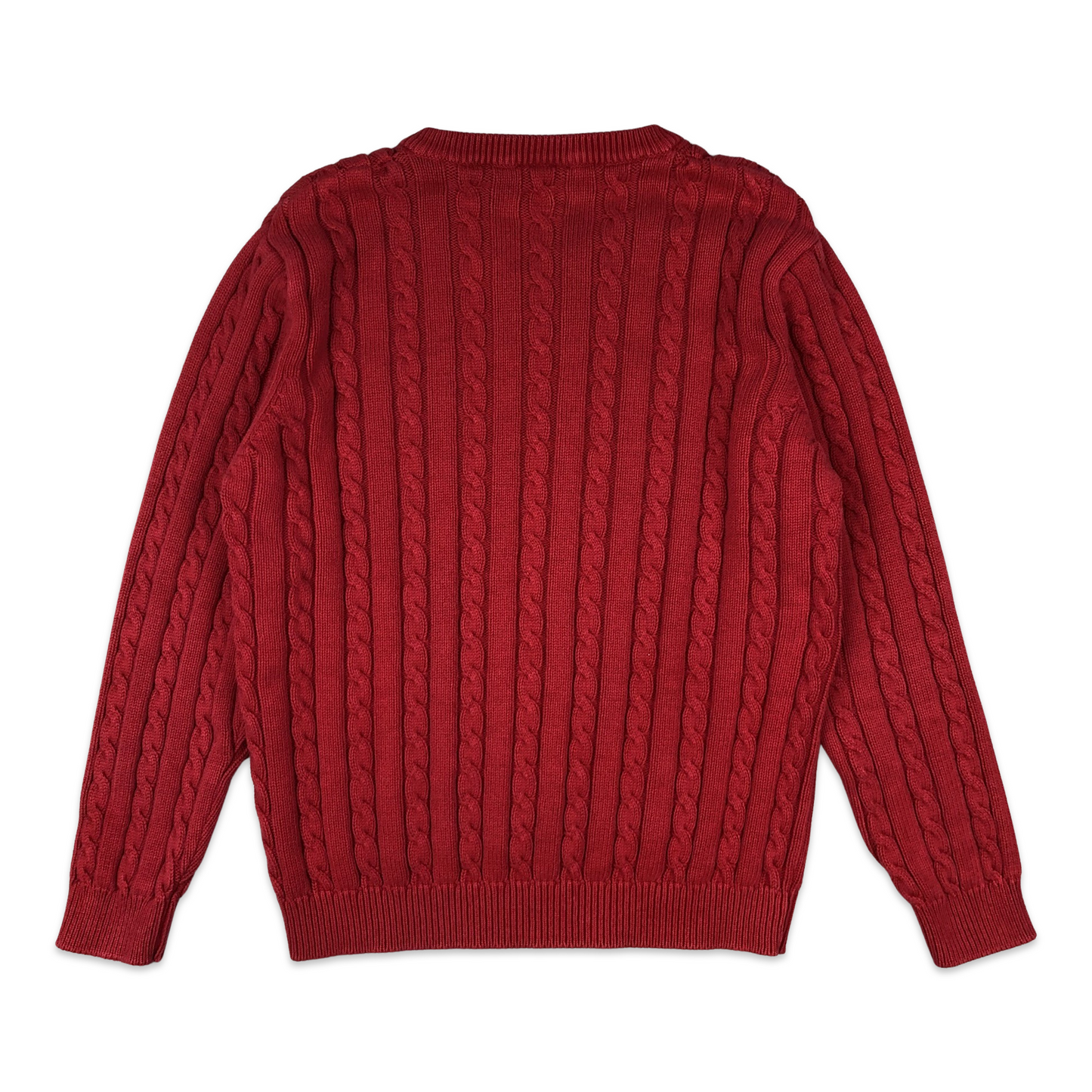 Lacoste Cable Knit Jumper Red XL