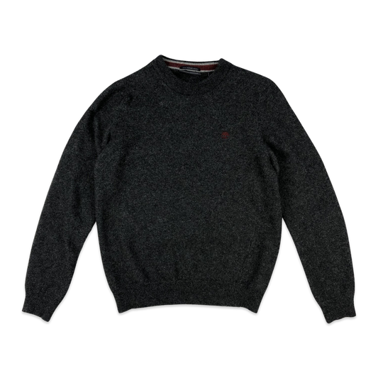 Timberland Knit Jumper Grey Merino Wool XS S