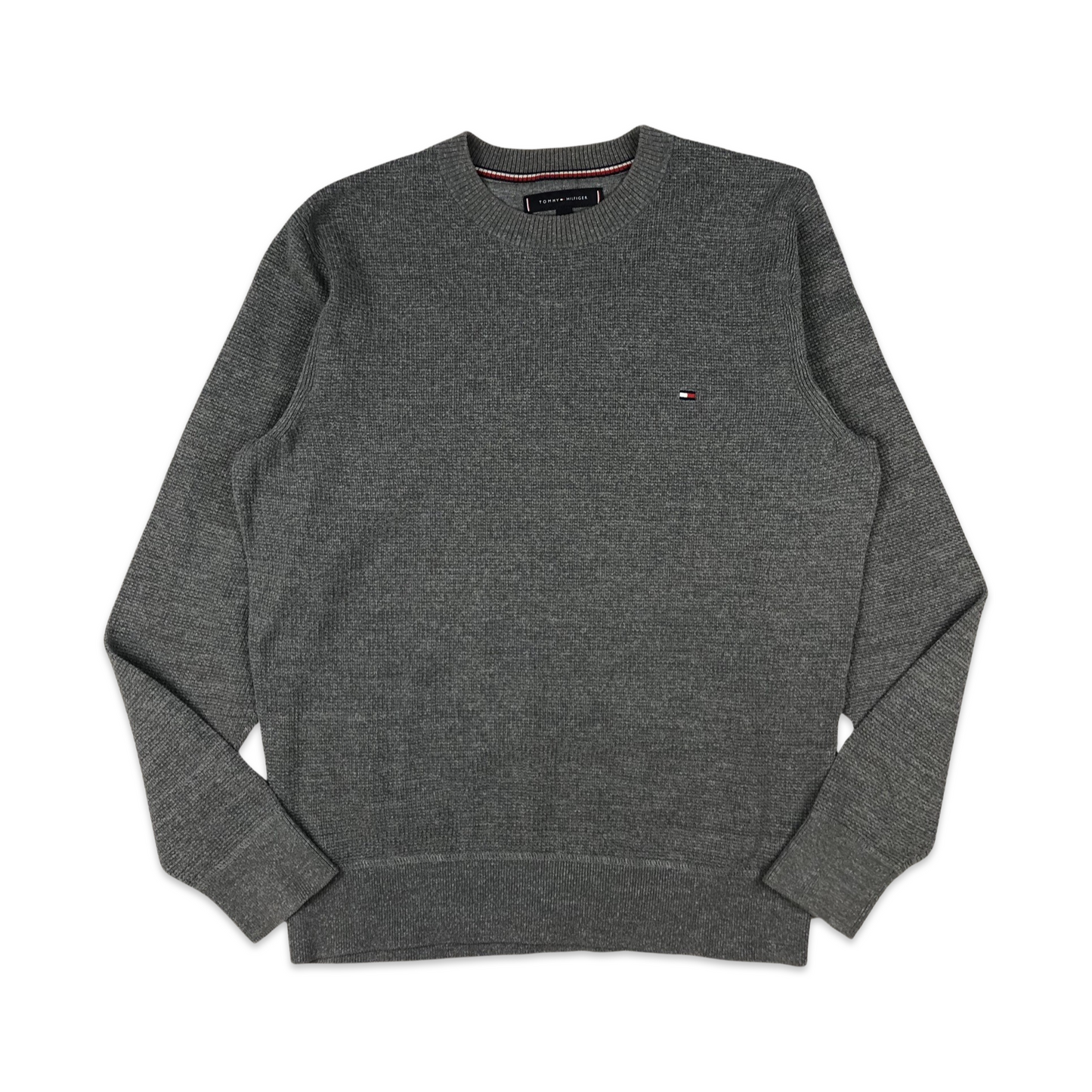 Tommy Hilfiger Waffle Knit Jumper Grey S M