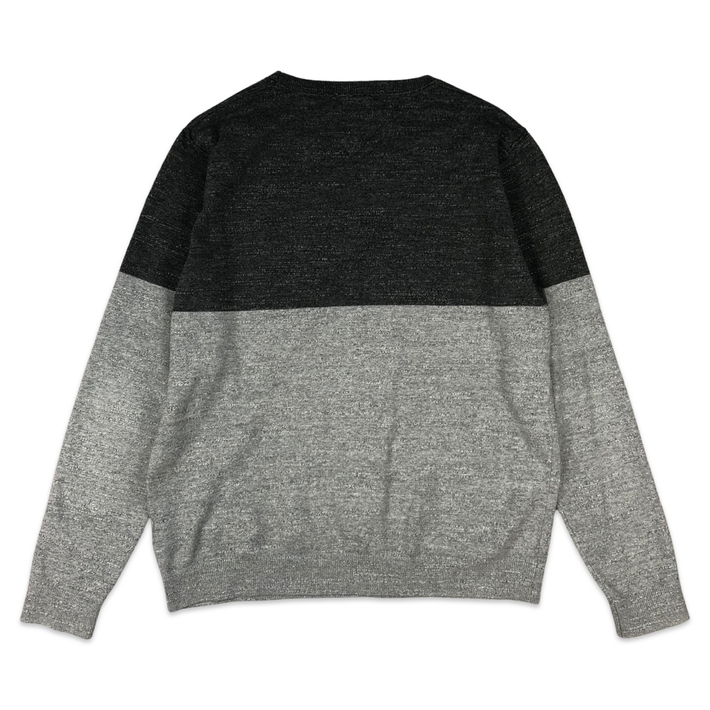 Tommy Hilfiger Knit Jumper Two Tone Grey M L