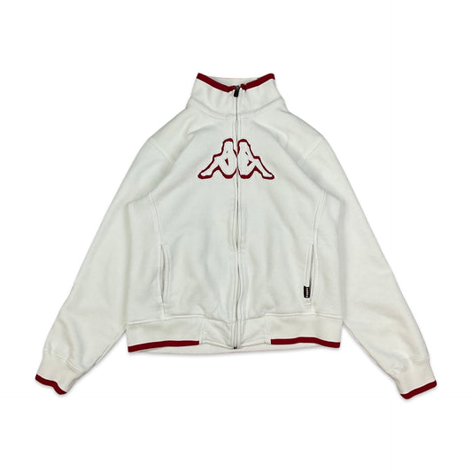 Kappa White Track Jacket S M