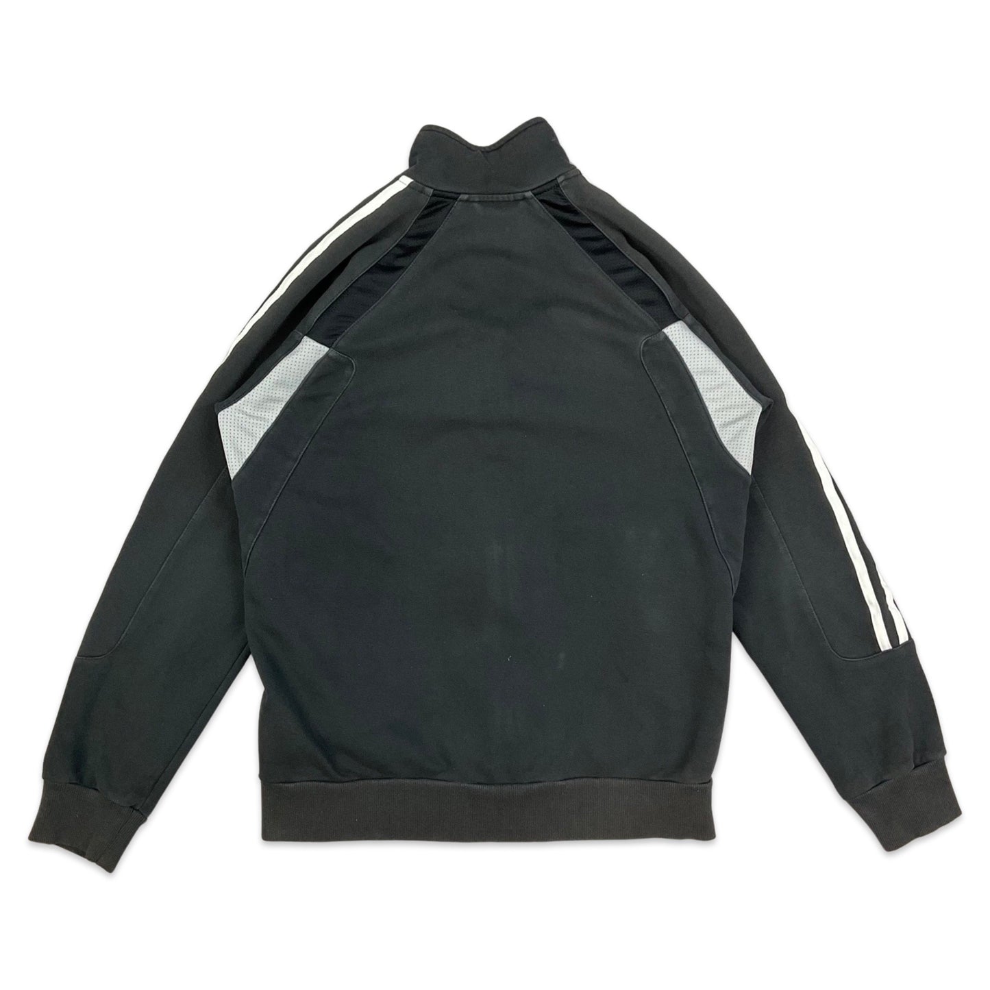 Vintage 00s Adidas Black Grey Track Jacket S M