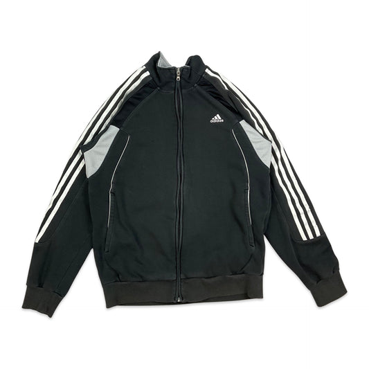 Vintage 00s Adidas Black Grey Track Jacket S M