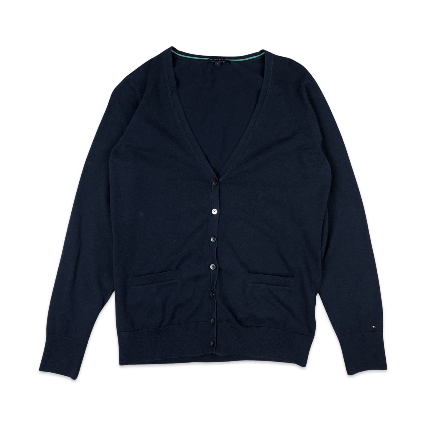 Vintage Preloved Tommy Hilfiger Navy Cardigan M