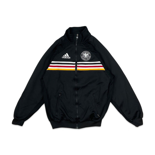 Vintage 90s Adidas Black Red Yellow German Football Track Jacket M L