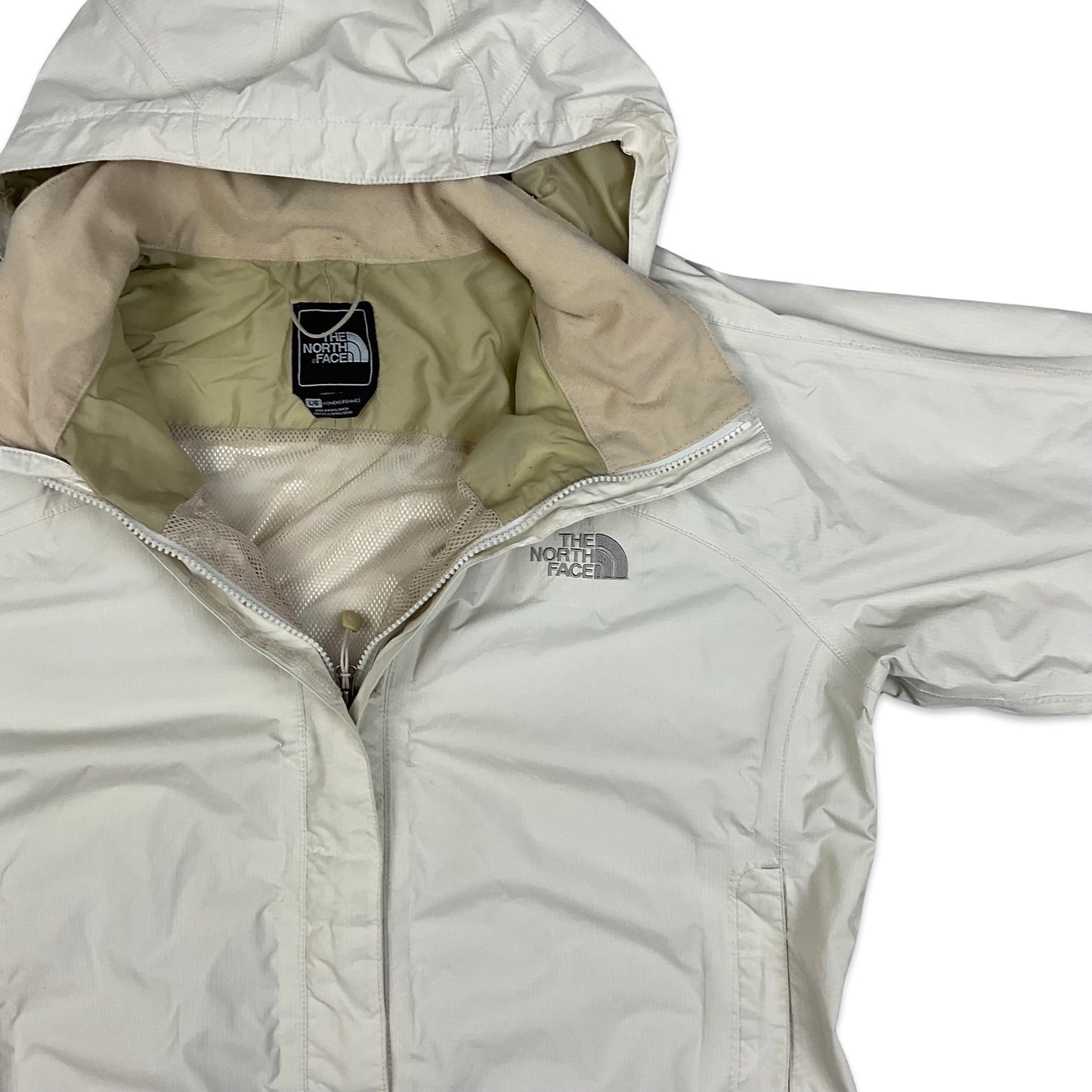 The North Face Cream HyVent Raincoat 18 20 22