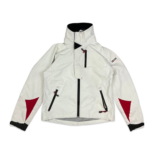 Vintage Tommy Hilfiger White and Red Windbreaker S M