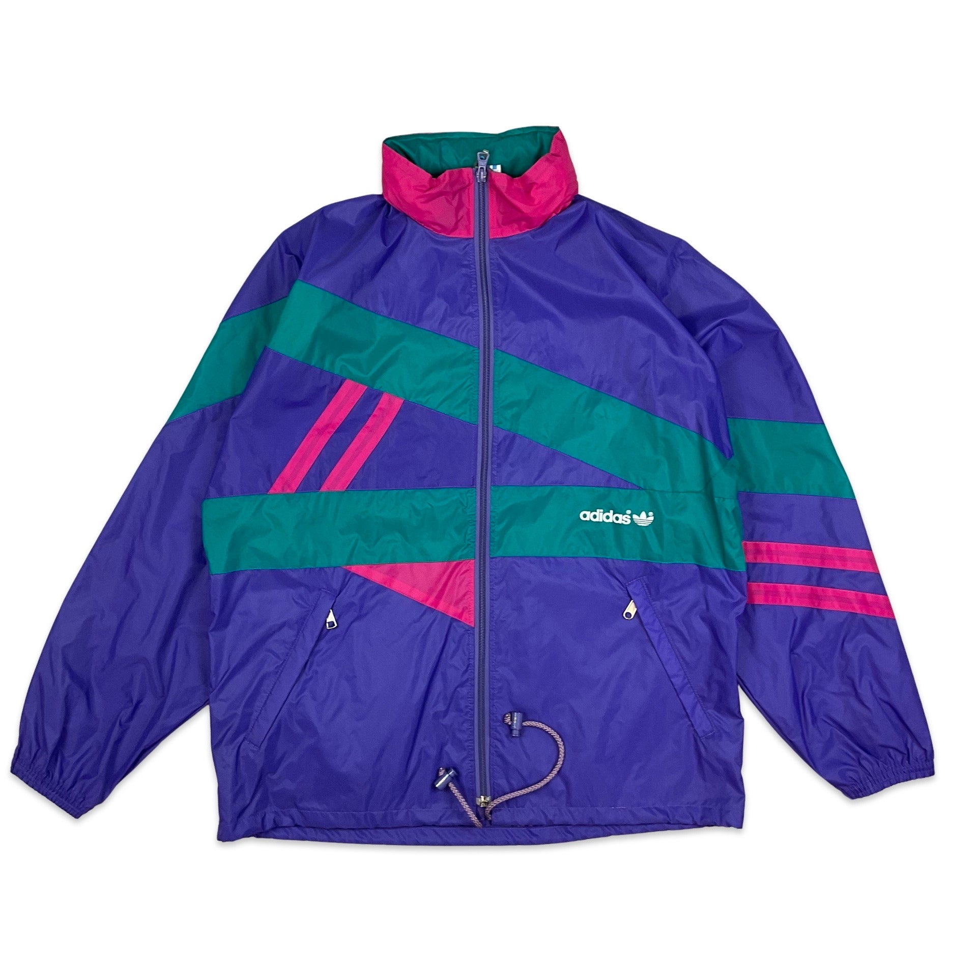 Green and store purple windbreaker