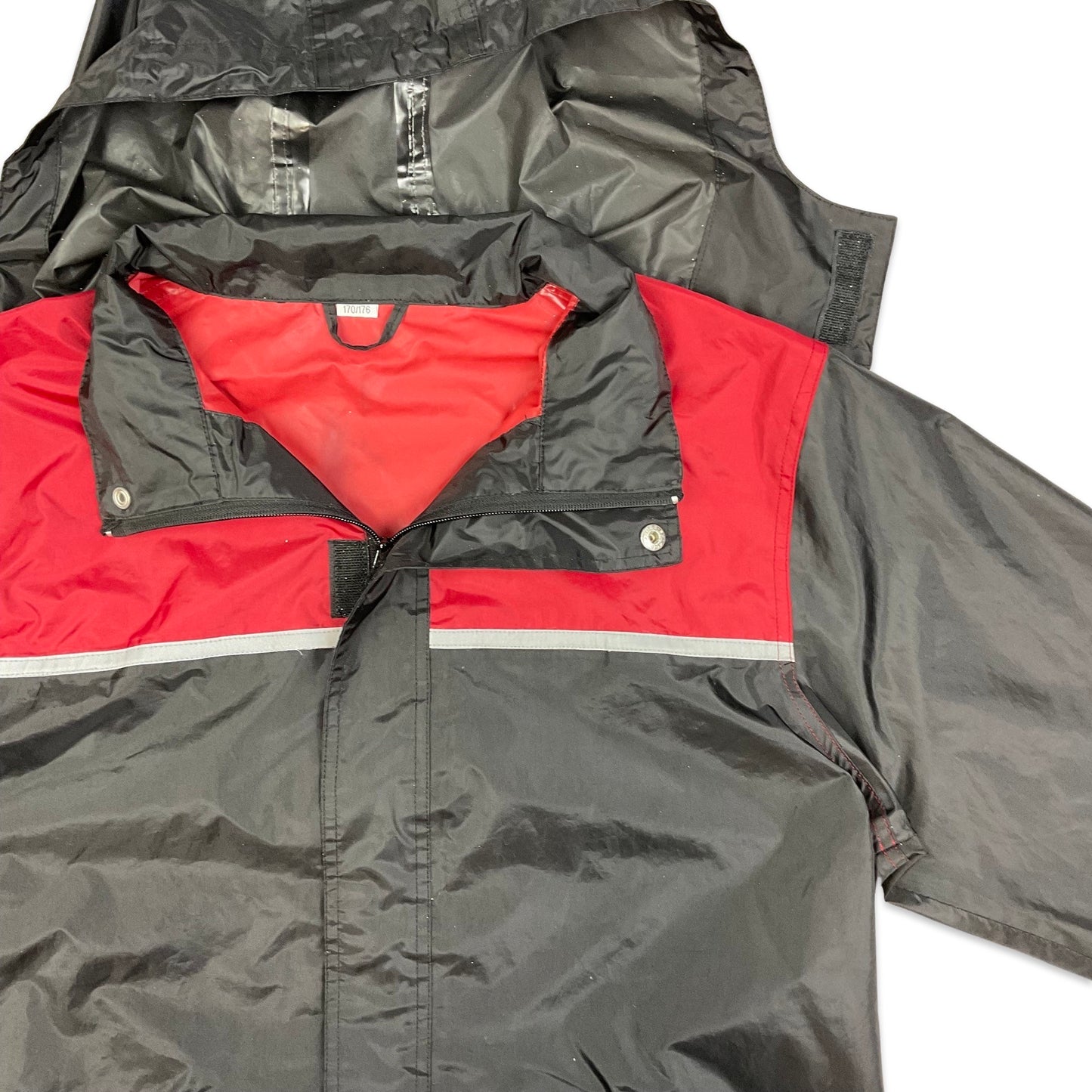 Vintage 90s Black Red Windbreaker M L