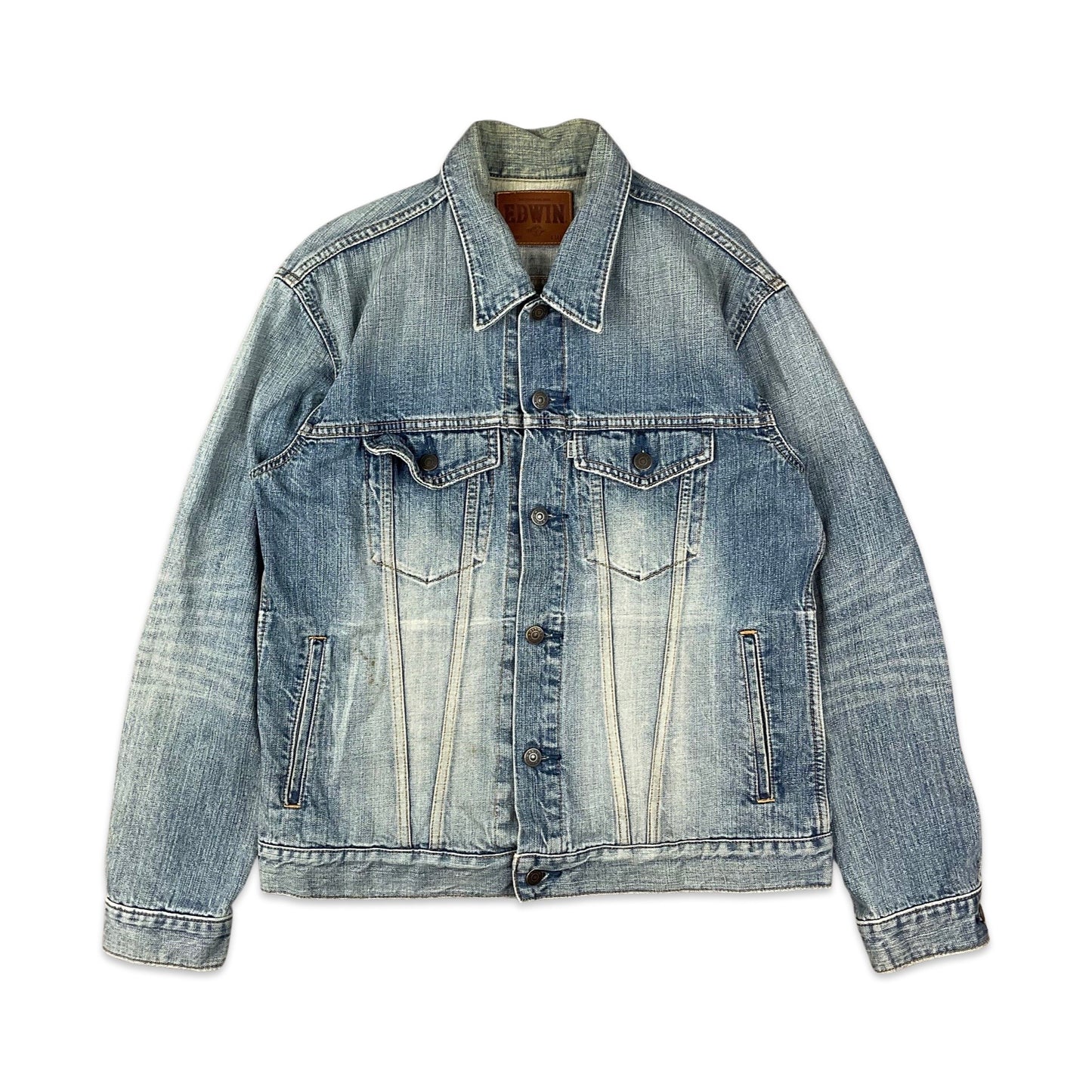 Vintage Edwin Acid Wash Denim Jacket S M