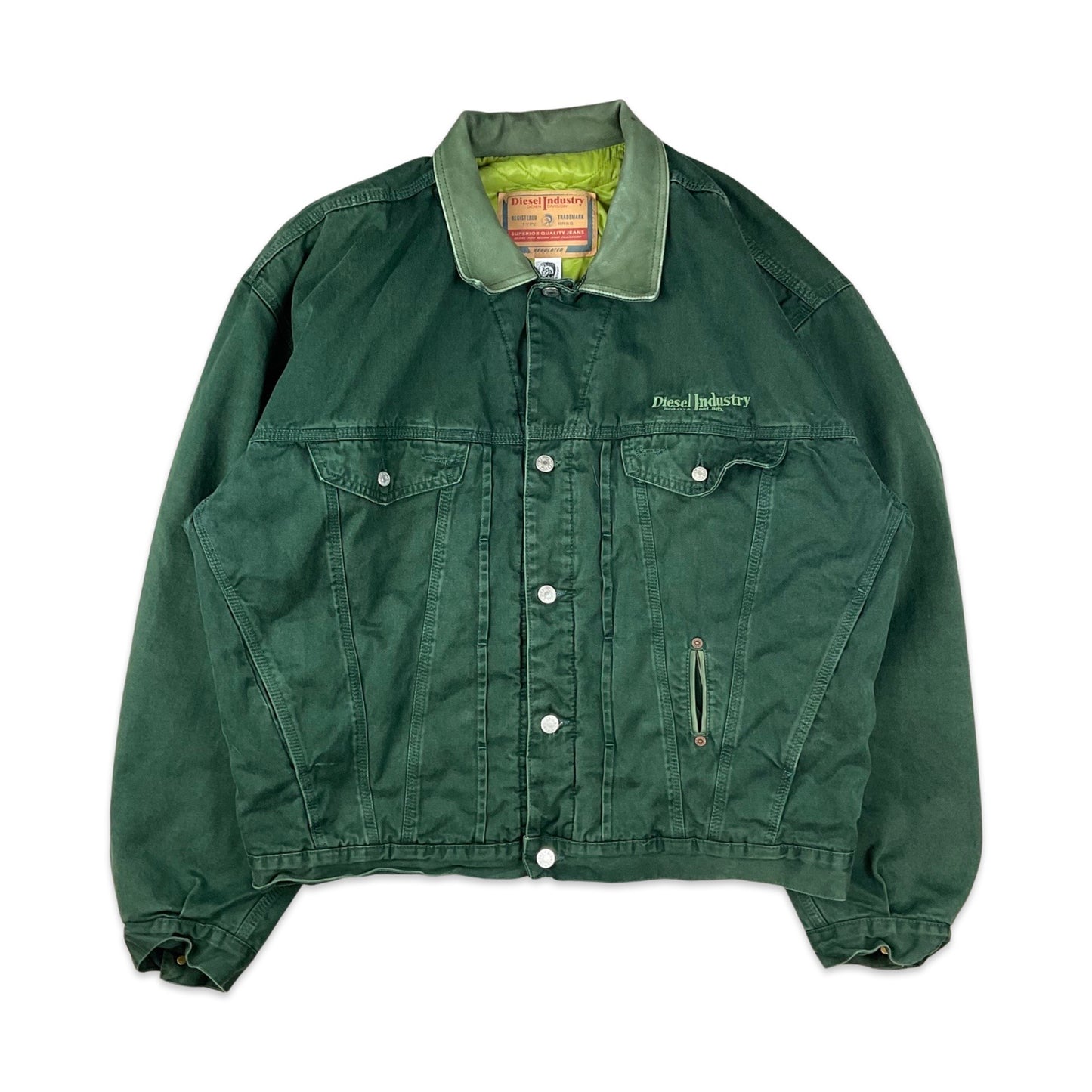 Vintage Diesel Green Denver Jacket XXL 3XL