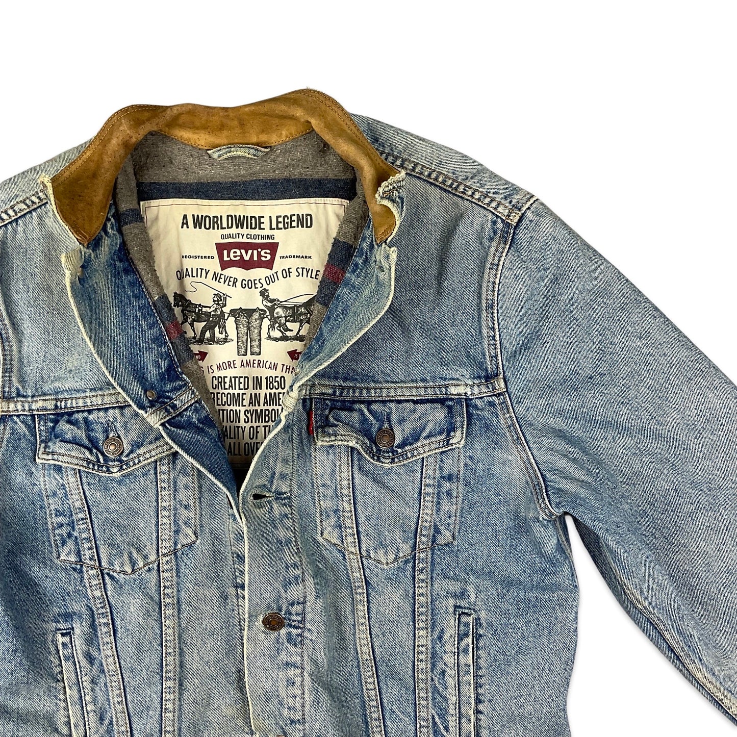 Vintage Levi's Blue Blanket Lined Denim Jacket M