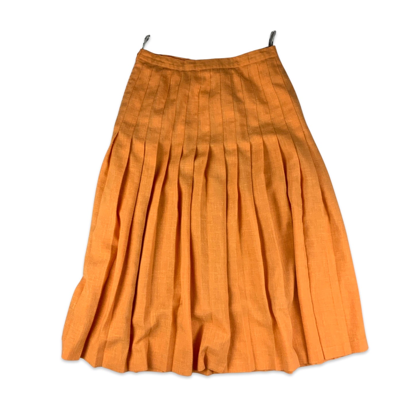 Vintage Orange Pleated Skirt 10