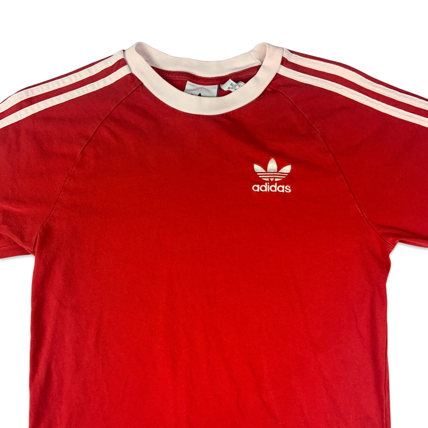 Vintage Adidas Red & White Long Sleeve Tee XS