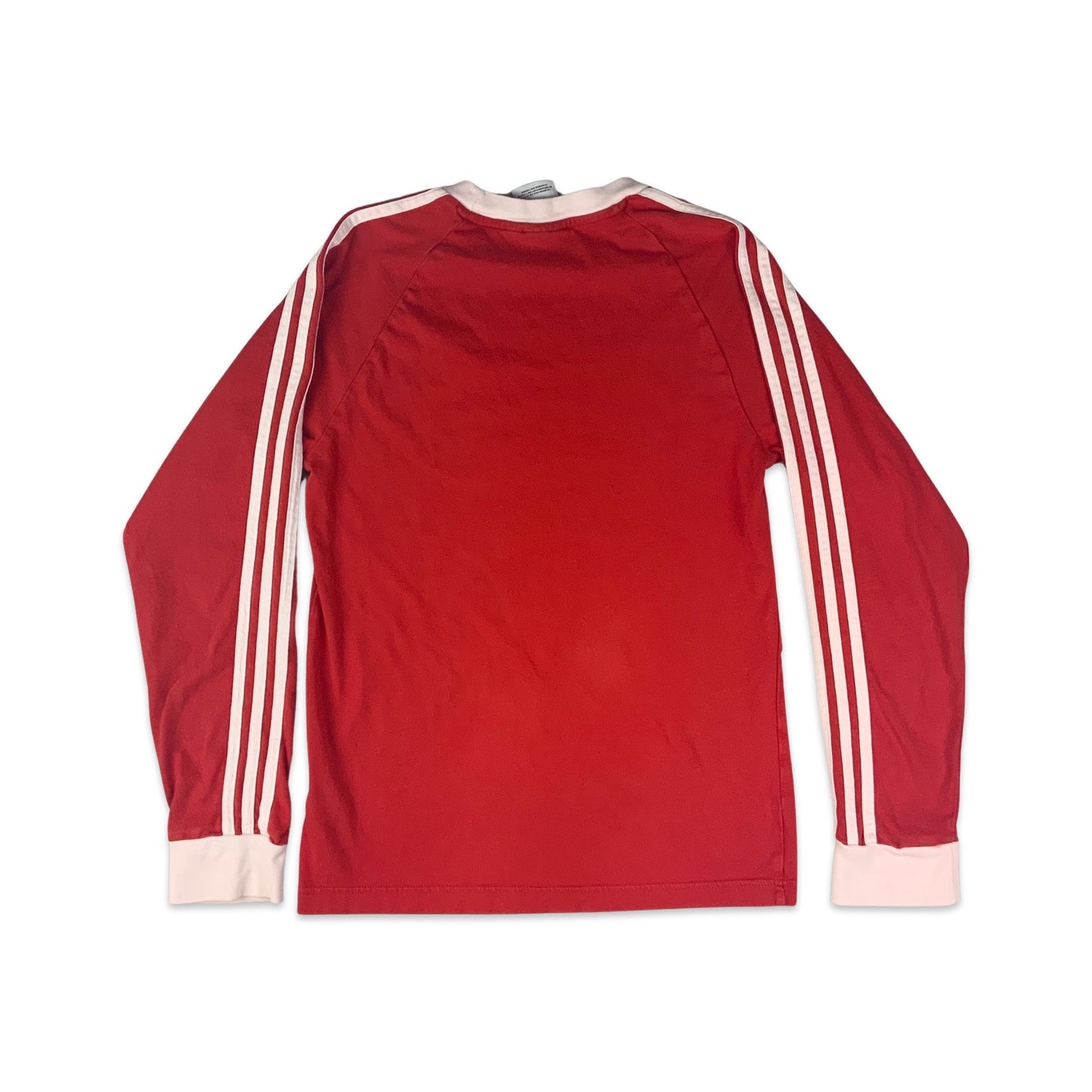 Vintage Adidas Red & White Long Sleeve Tee XS